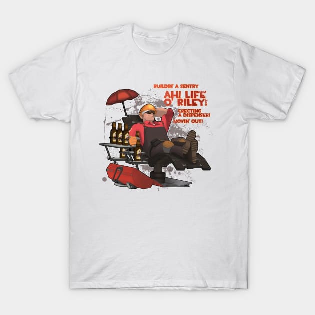 Red Engineer - Team Fortress 2 T-Shirt by Domadraghi